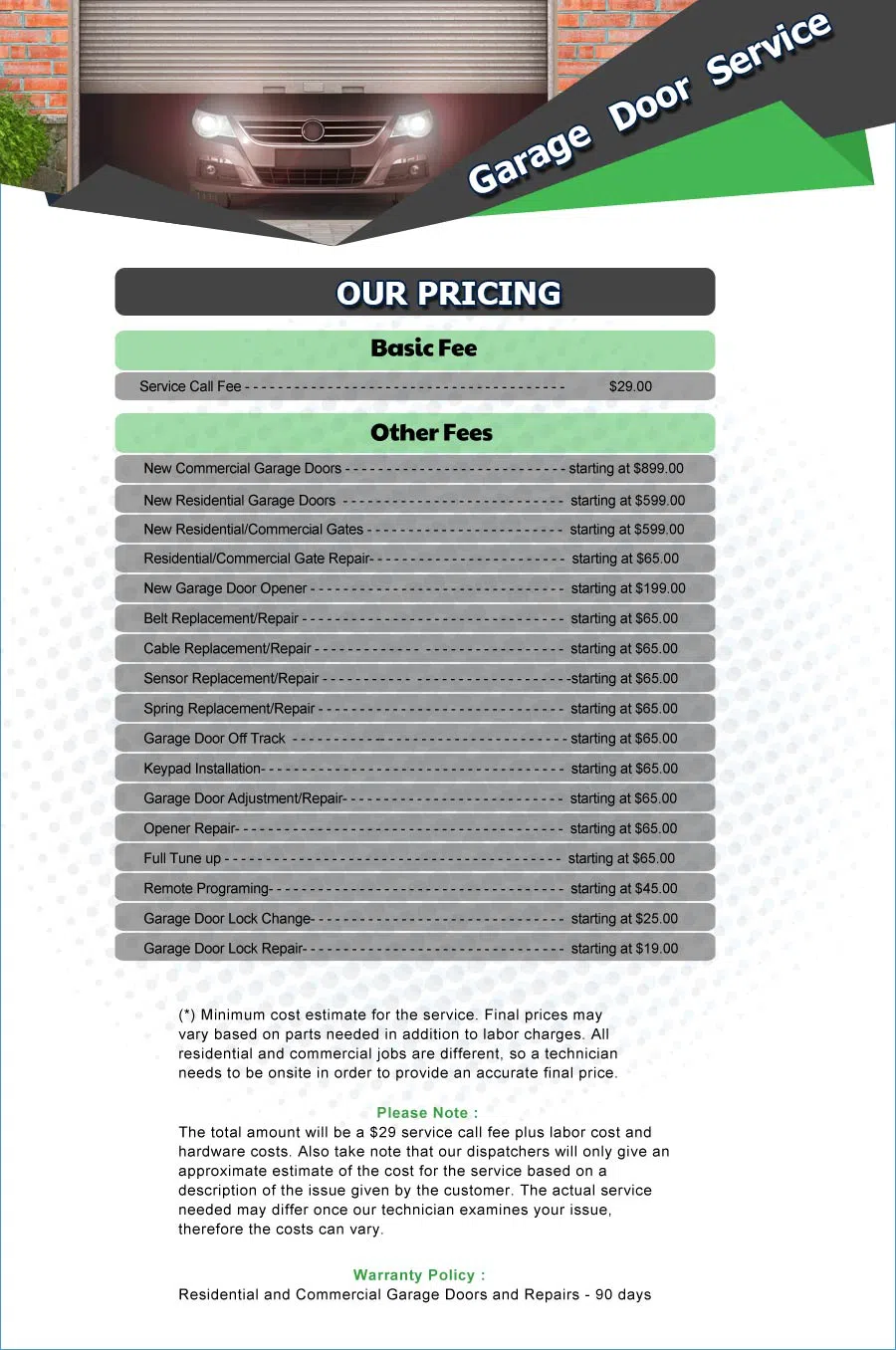 Galaxy Garage Door Service Irving, TX 972-512-0673